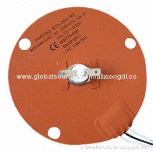 Silicone Rubber Heater, Customized Shape and Size, with Different Voltage and Wattage